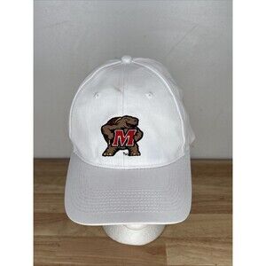 Vintage Maryland Terrapins WHITE Embroidered Hat College